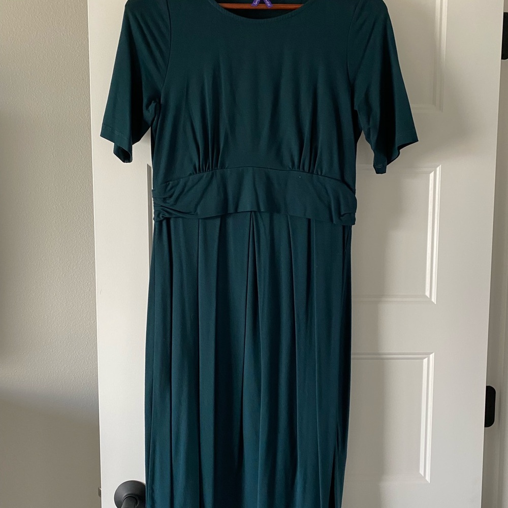 Seraphine Emerald Green Maternity & Nursing Dress
